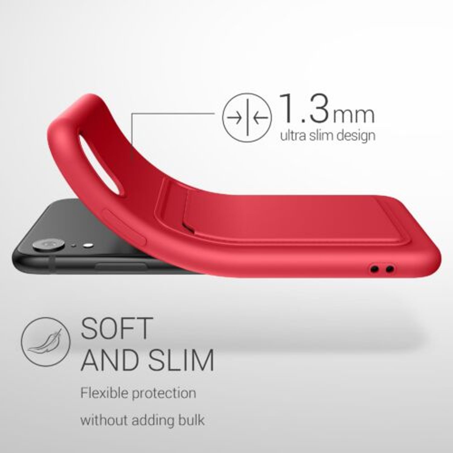 Husa pentru Apple iPhone XR, Silicon, Roz, 55116.09, Kwmobile fotografia produsului View 3 L