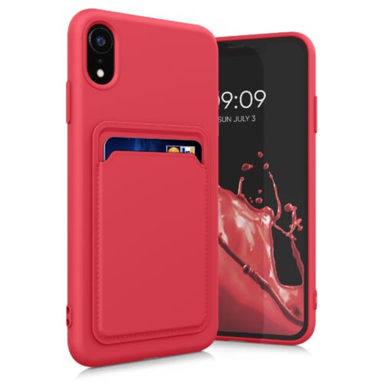 Husa pentru Apple iPhone XR, Silicon, Roz, 55116.09, Kwmobile fotografia produsului View 2 L