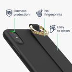 Husa pentru Apple iPhone XS, Silicon, Negru, 56804.01, Kwmobile fotografia produsului View 4 S