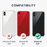 Husa pentru Apple iPhone XS, Silicon, Negru, 56804.01, Kwmobile fotografia produsului View 6 S