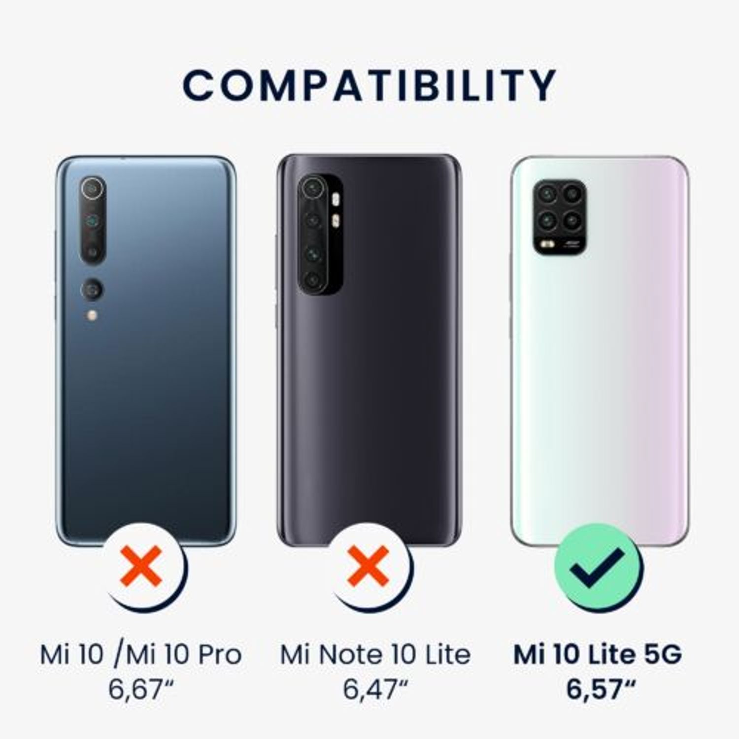 Husa pentru Xiaomi Mi 10 Lite 5G, Silicon, Multicolor, 56535.02, Kwmobile fotografia produsului View 3 L