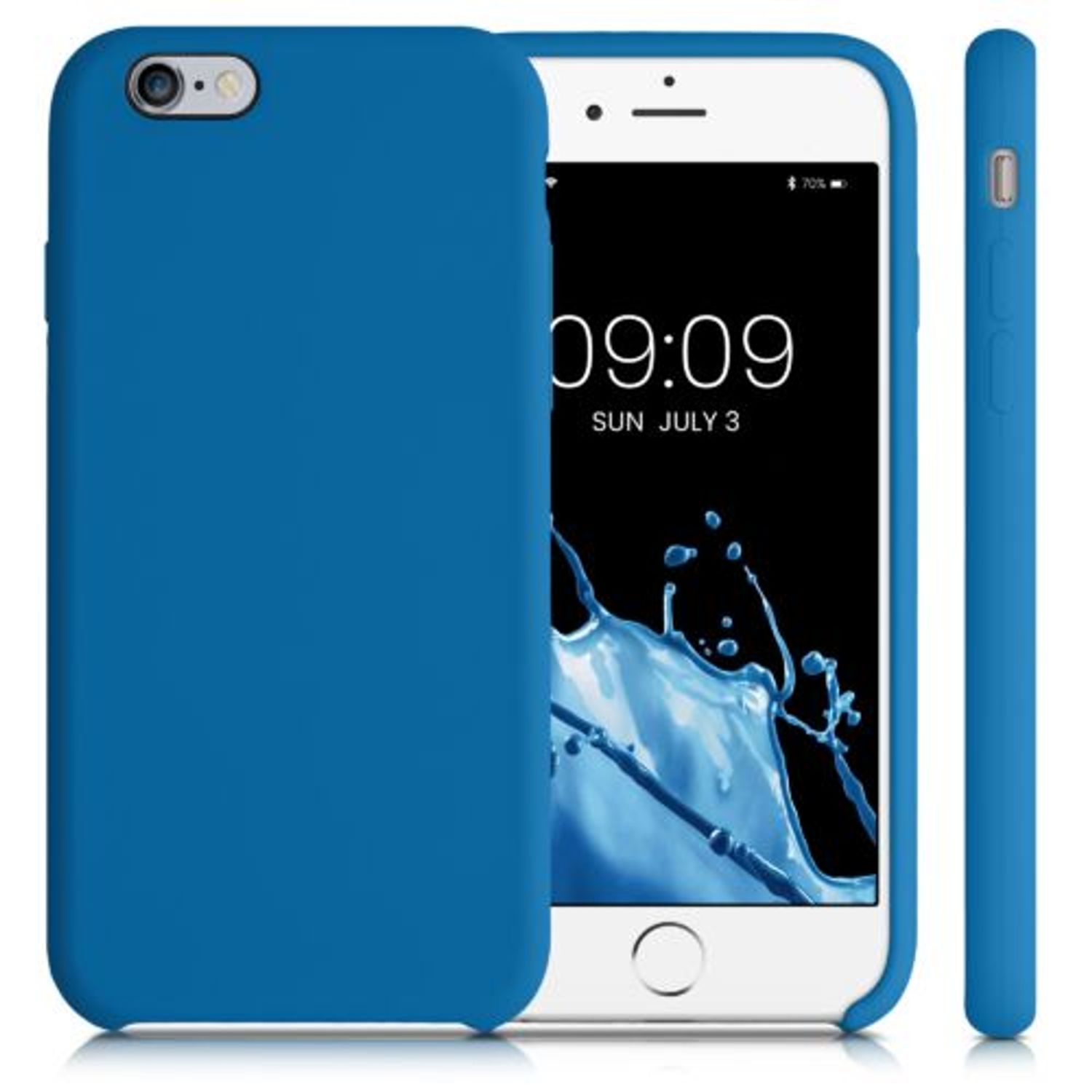 Husa pentru Apple iPhone 6/iPhone 6s, Silicon, Albastru, 40223.228, Kwmobile fotografia produsului View 2 L