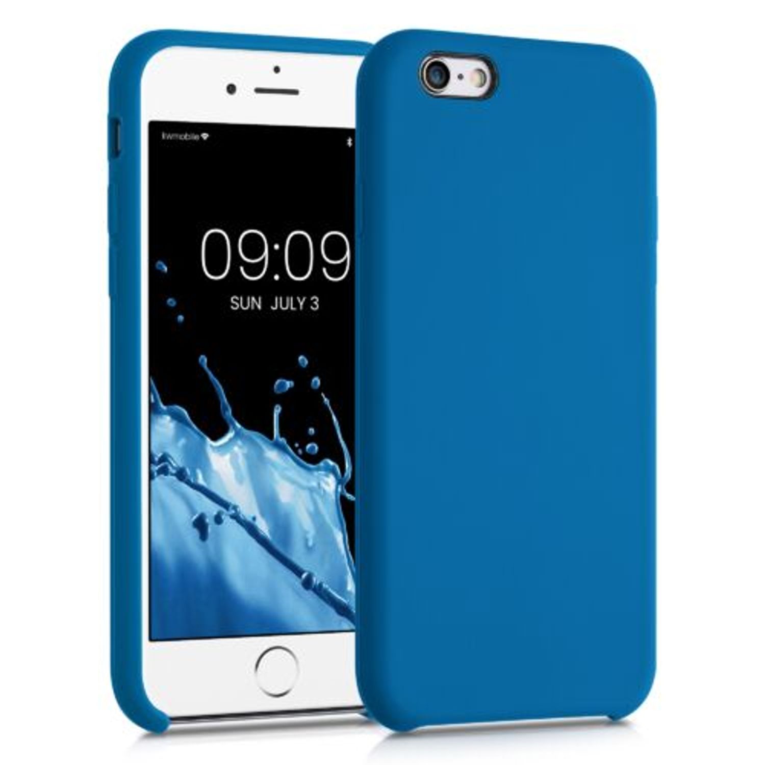 Husa pentru Apple iPhone 6/iPhone 6s, Silicon, Albastru, 40223.228, Kwmobile fotografia produsului
