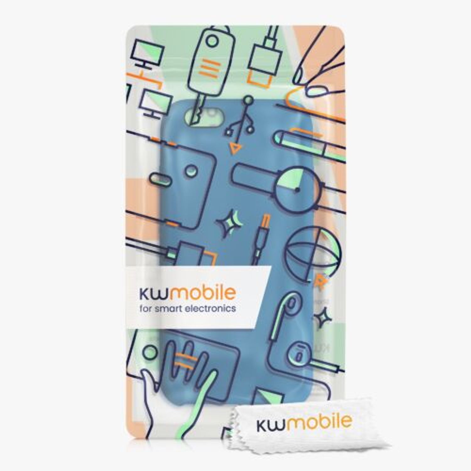 Husa pentru Apple iPhone 6/iPhone 6s, Silicon, Albastru, 40223.228, Kwmobile fotografia produsului View 6 L