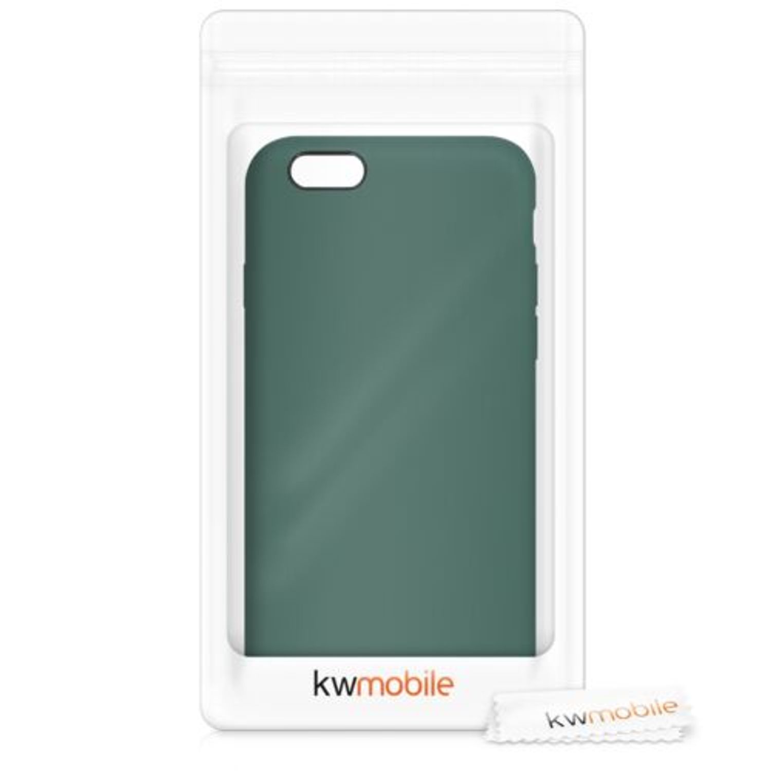 Husa pentru Apple iPhone 6/iPhone 6s, Silicon, Verde, 40223.166, Kwmobile fotografia produsului View 7 L