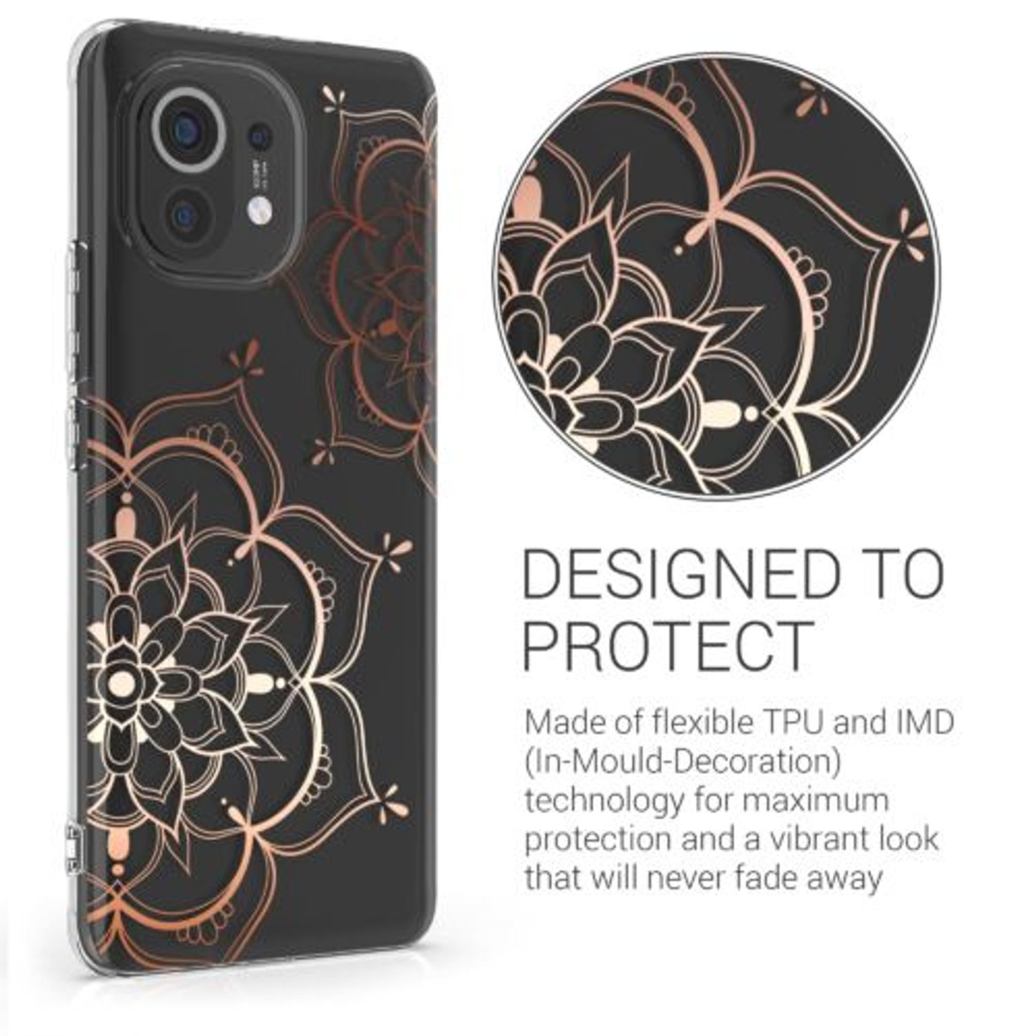 Husa pentru Xiaomi Mi 11, Silicon, Gold, 57089.02, Kwmobile fotografia produsului View 5 L