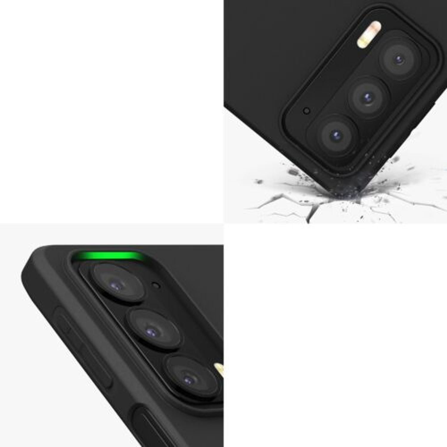 Husa pentru Motorola Edge 20, Silicon, Negru, 56058.47 fotografia produsului View 8 L