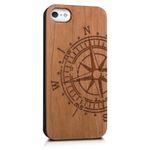 Husa pentru Apple iPhone 5/iPhone 5s/iPhone SE, Lemn, Maro, 38451.24 fotografia produsului