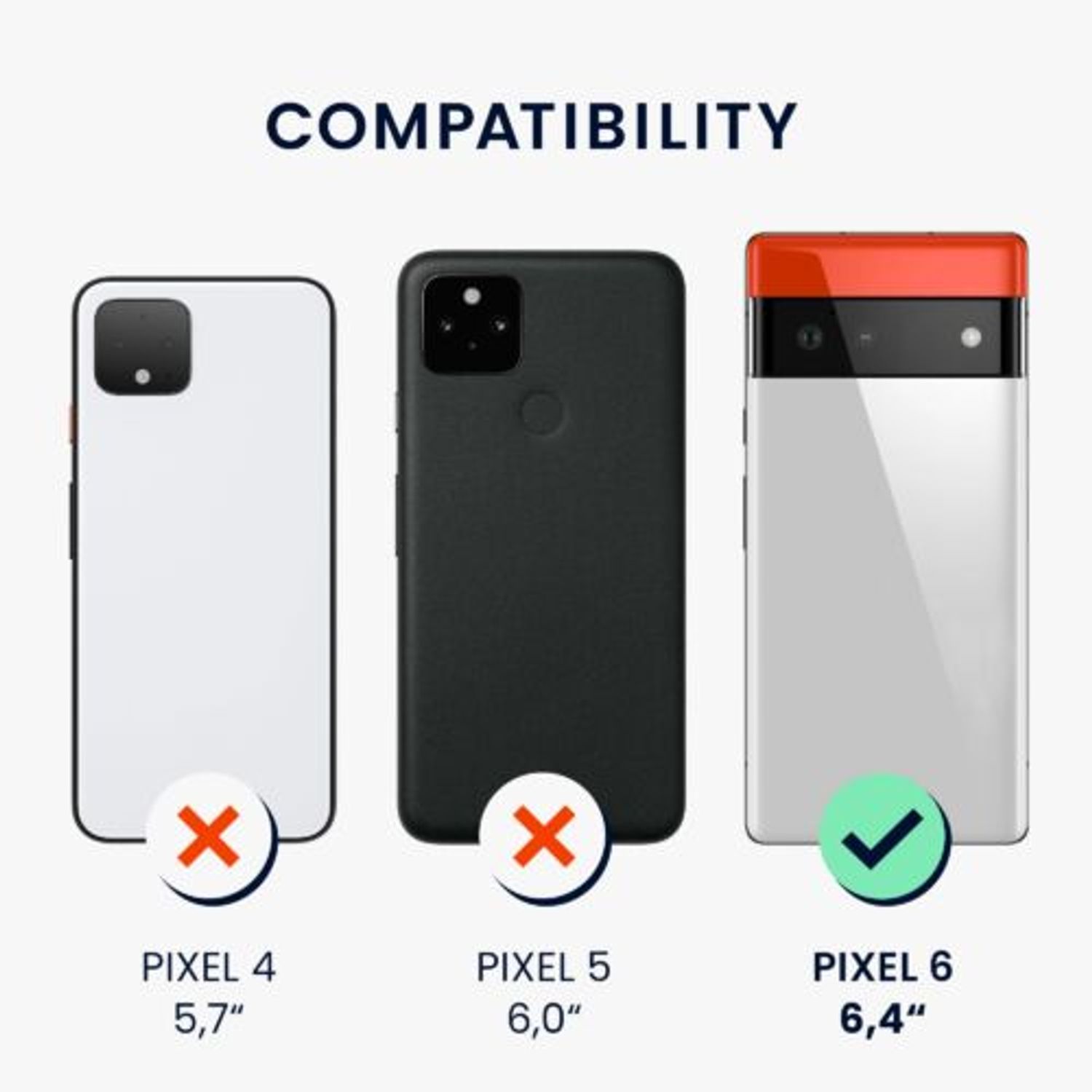 Husa pentru Google Pixel 6, Silicon, Multicolor, 55817.02, Kwmobile fotografia produsului View 6 L