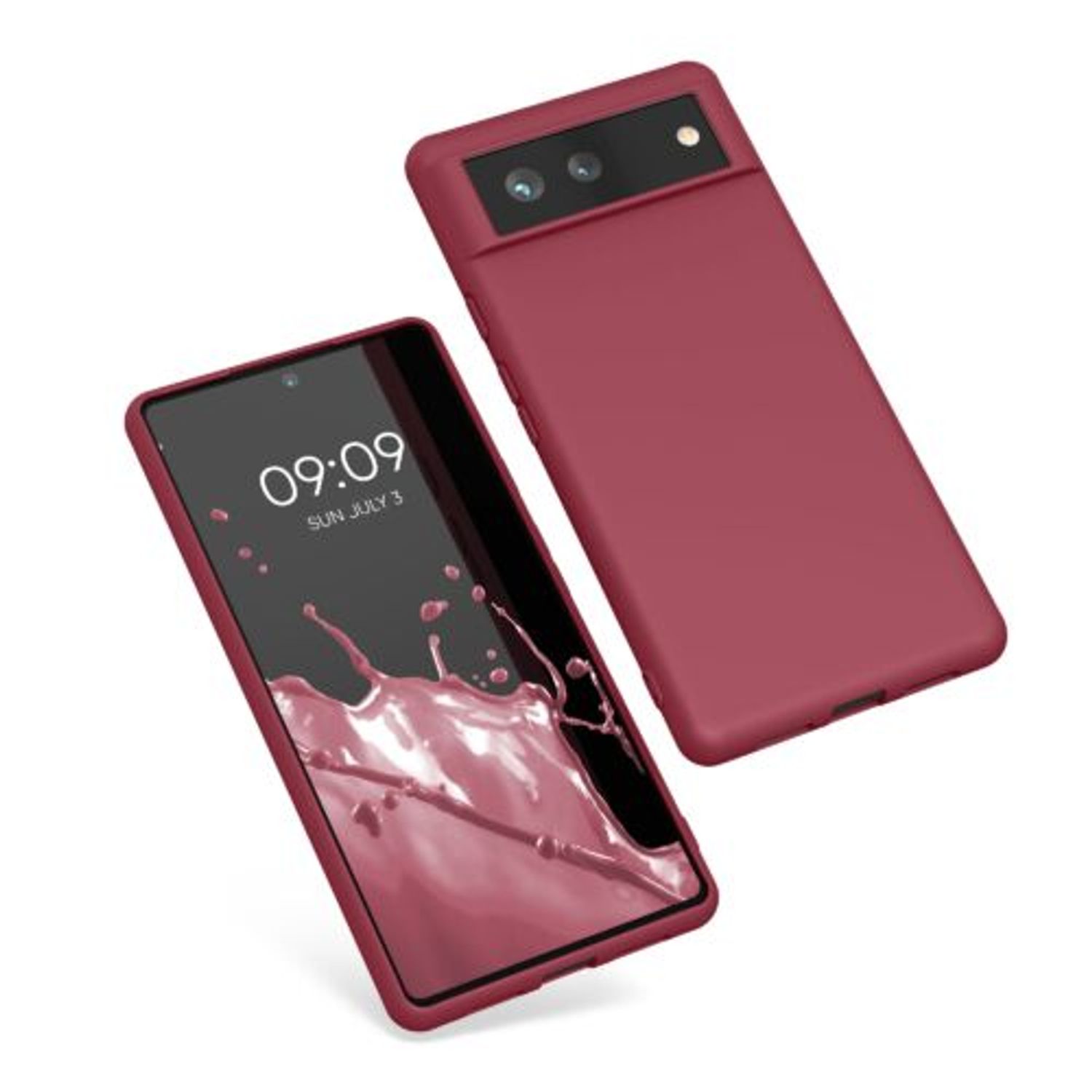 Husa pentru Google Pixel 6, Silicon, Rosu, 55434.209, Kwmobile fotografia produsului View 7 L