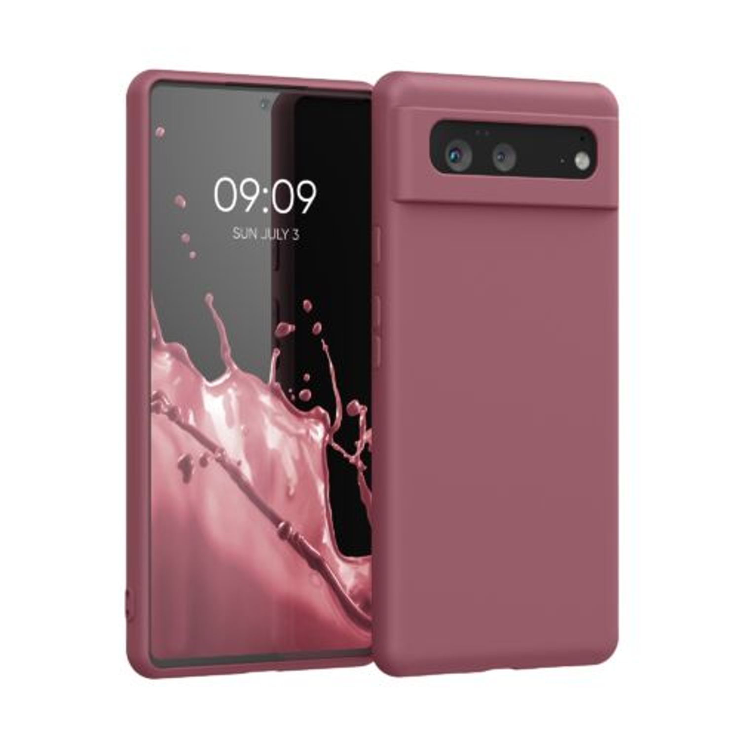 Husa pentru Google Pixel 6, Silicon, Roz, 55865.167, Kwmobile fotografia produsului