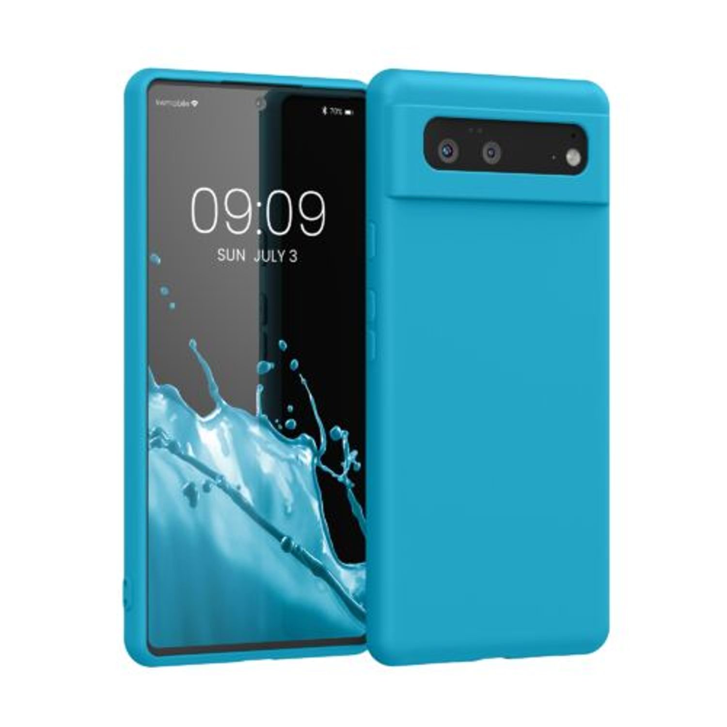 Husa pentru Google Pixel 6, Silicon, Albastru, 55865.223, Kwmobile fotografia produsului