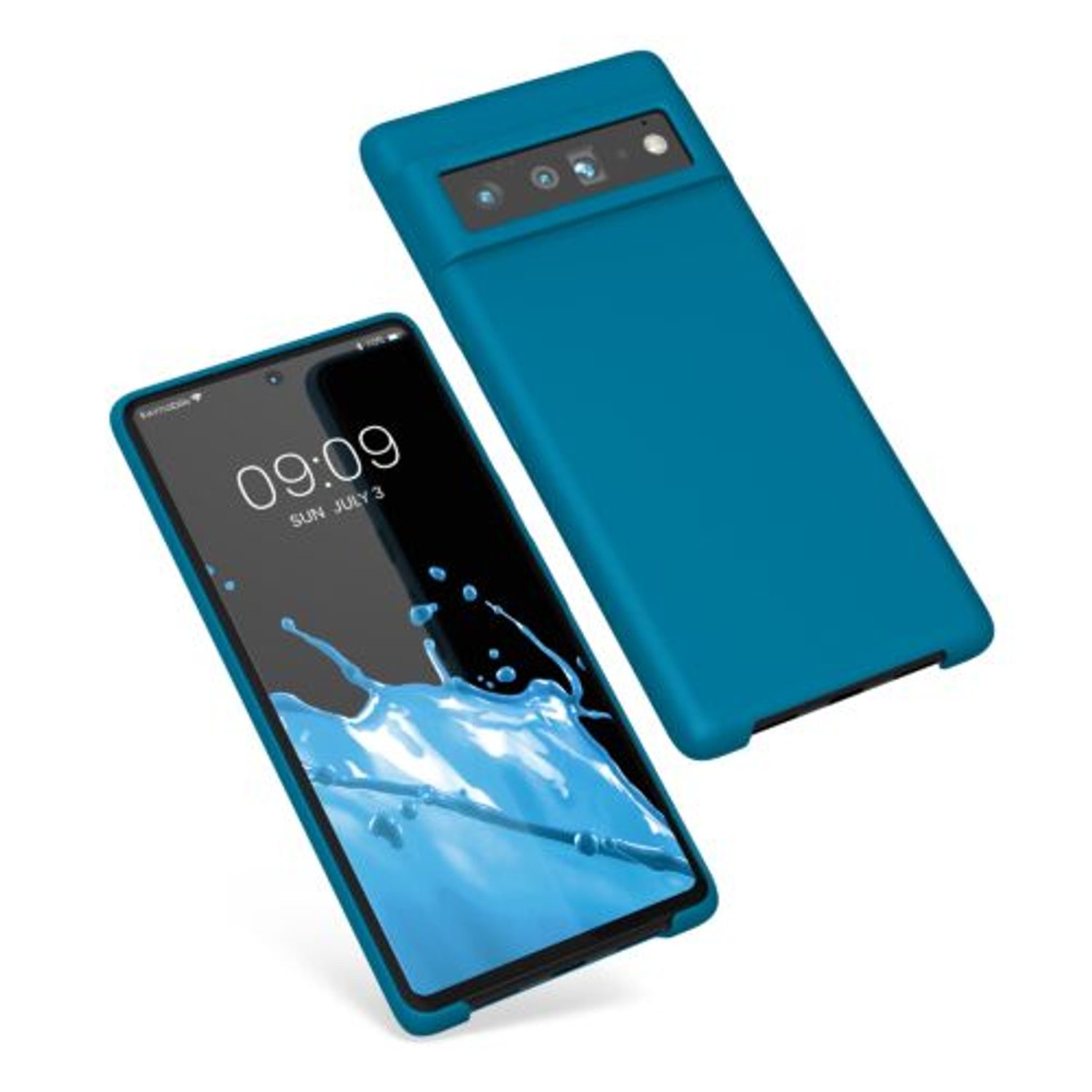 Husa pentru Google Pixel 6 Pro, Silicon, Albastru, 55863.224, Kwmobile fotografia produsului View 2 L