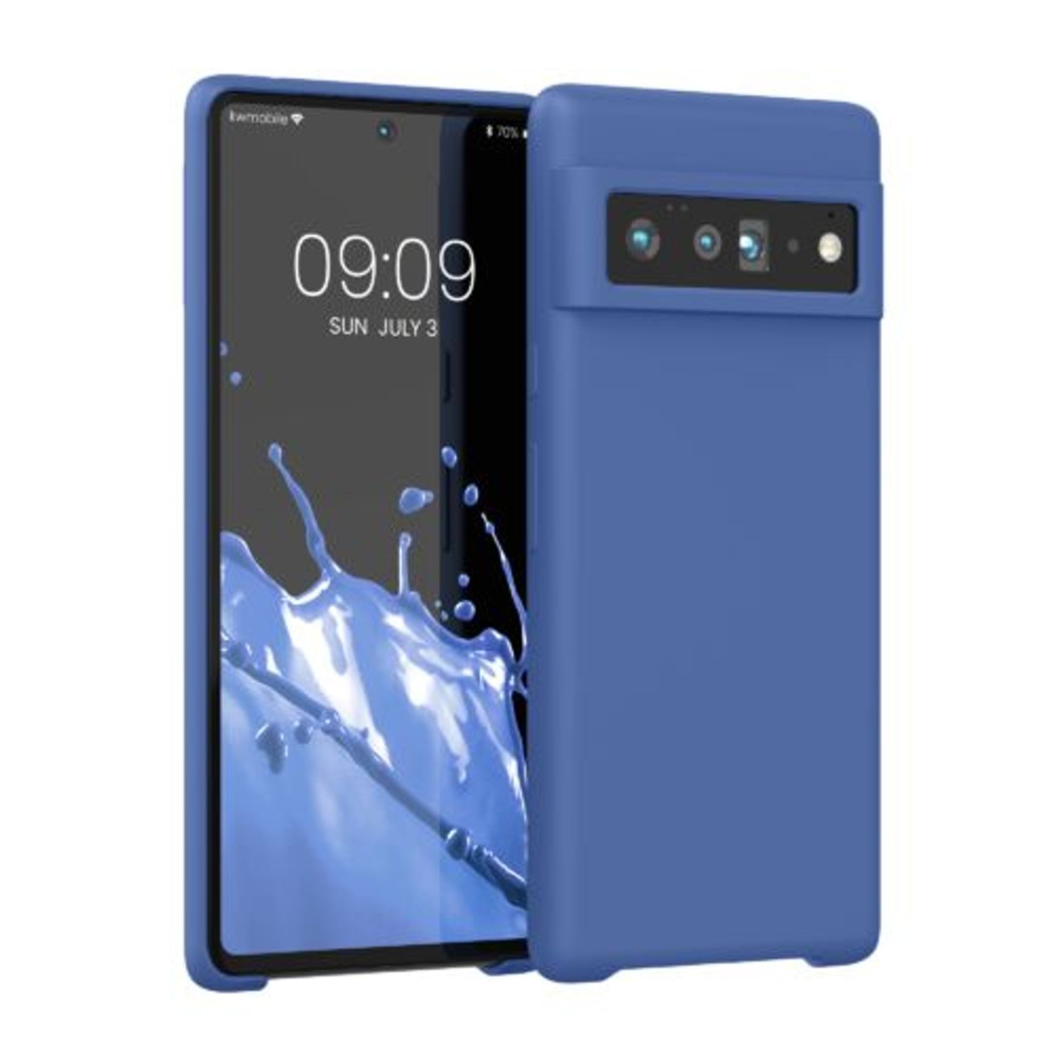 Husa pentru Google Pixel 6 Pro, Silicon, Albastru, 55863.145, Kwmobile fotografia produsului