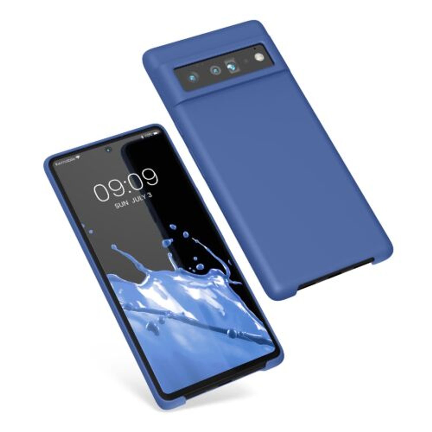Husa pentru Google Pixel 6 Pro, Silicon, Albastru, 55863.145, Kwmobile fotografia produsului View 2 L