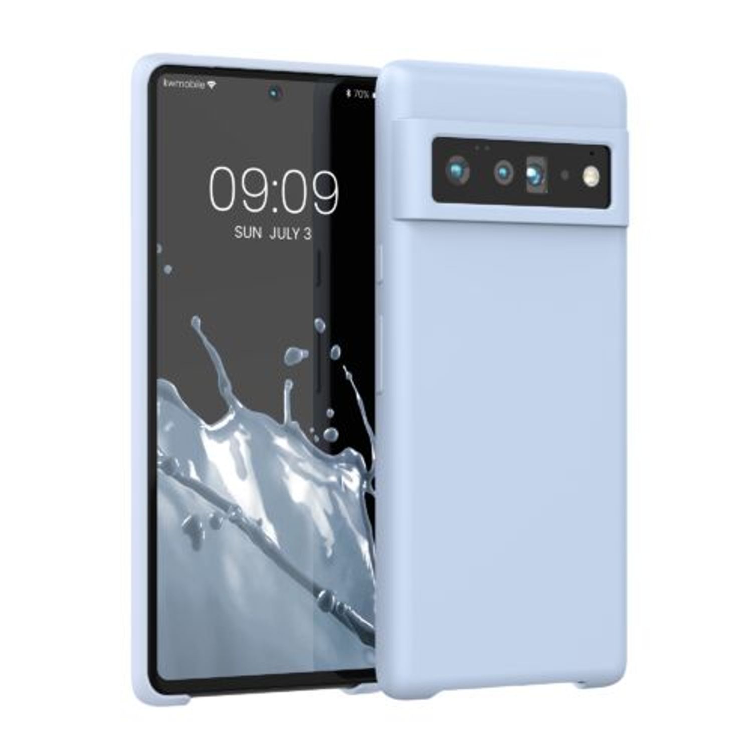 Husa pentru Google Pixel 6 Pro, Silicon, Albastru, 55863.58, Kwmobile fotografia produsului