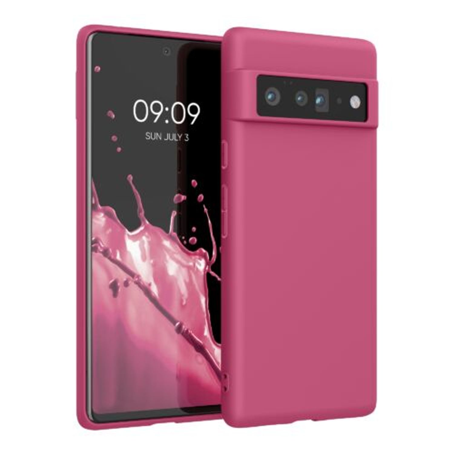 Husa pentru Google Pixel 6 Pro, Silicon, Roz, 55879.106, Kwmobile fotografia produsului