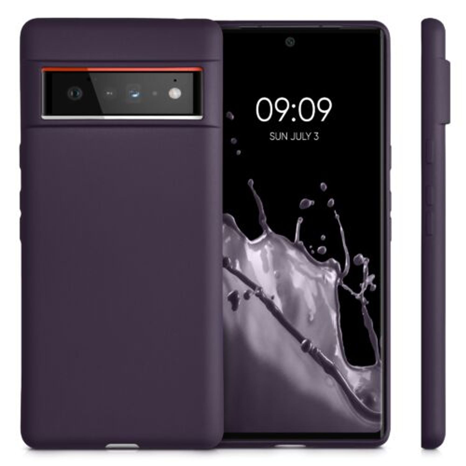 Husa pentru Google Pixel 6 Pro, Silicon, Mov, 55856.115, Kwmobile fotografia produsului View 2 L
