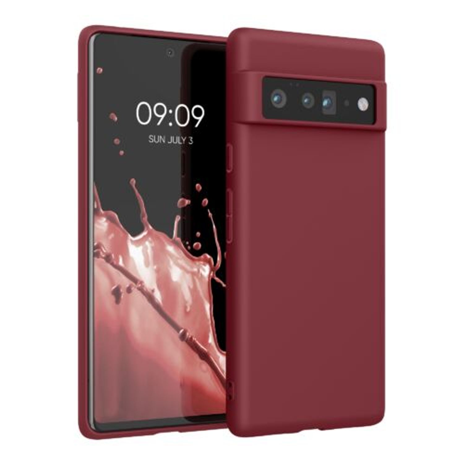 Husa pentru Google Pixel 6 Pro, Silicon, Rosu, 55879.209, Kwmobile fotografia produsului