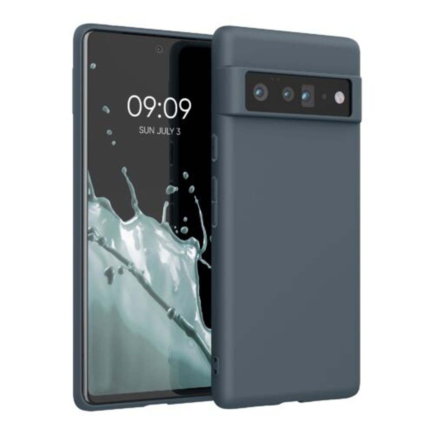 Husa pentru Google Pixel 6 Pro, Silicon, Albastru, 55879.202, Kwmobile fotografia produsului