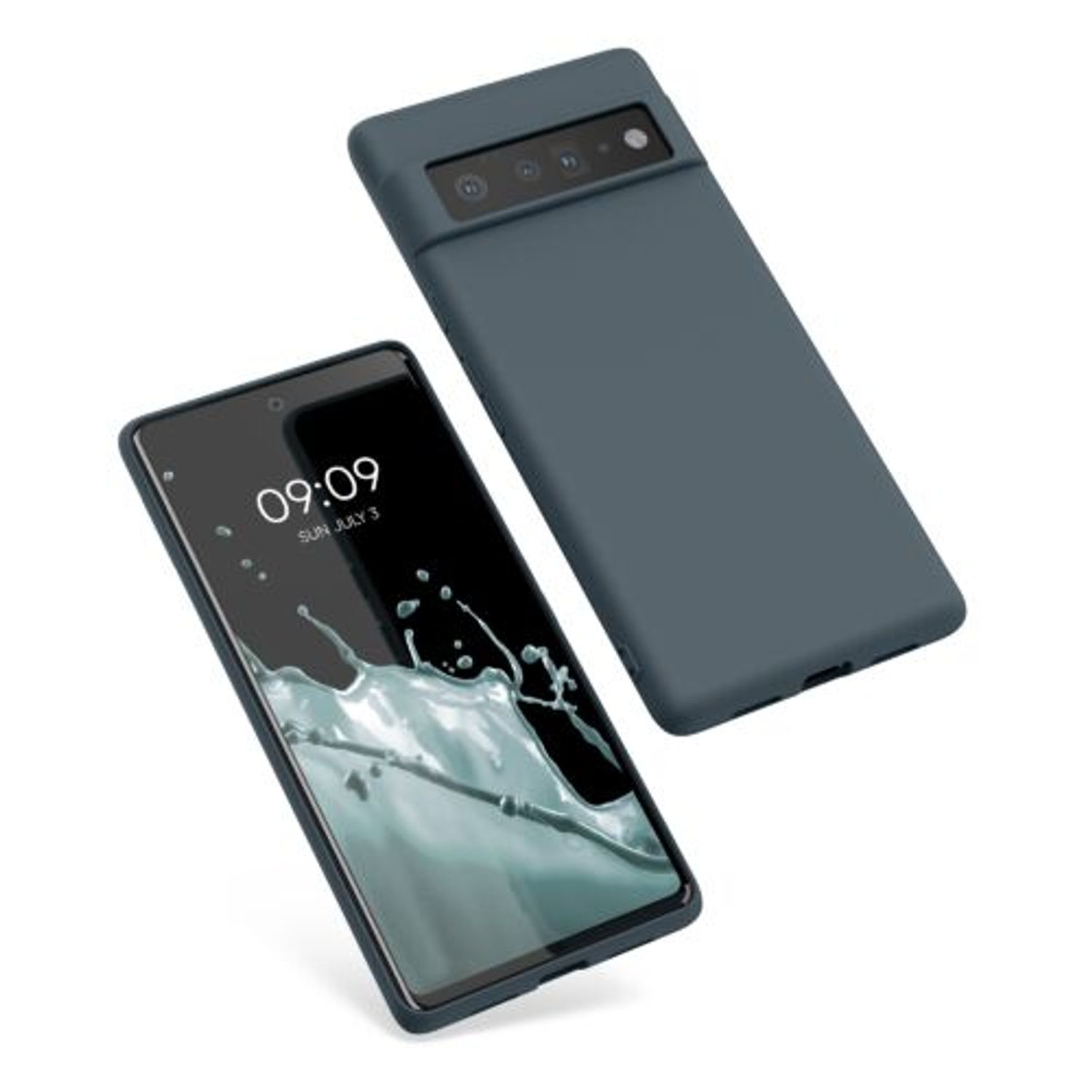 Husa pentru Google Pixel 6 Pro, Silicon, Albastru, 55879.202, Kwmobile fotografia produsului View 2 L
