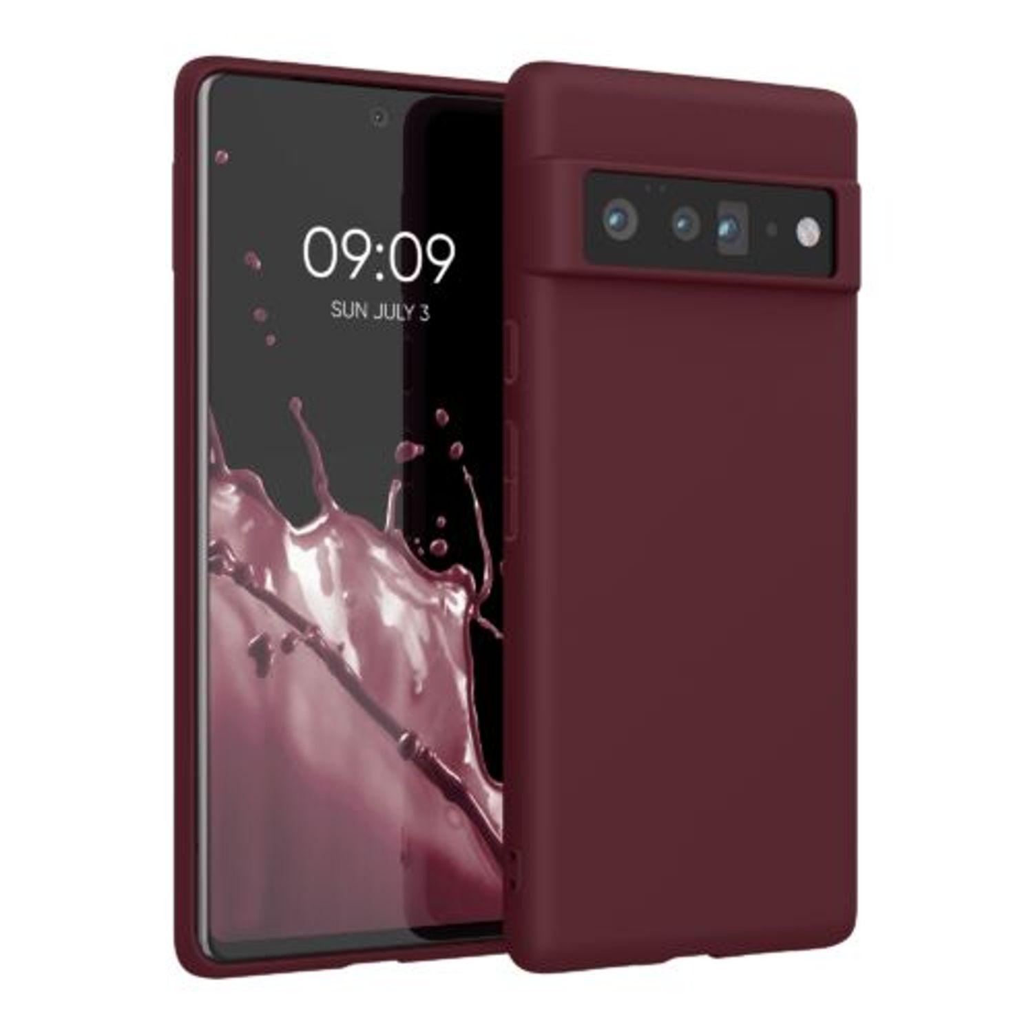 Husa pentru Google Pixel 6 Pro, Silicon, Rosu, 55879.190, Kwmobile fotografia produsului