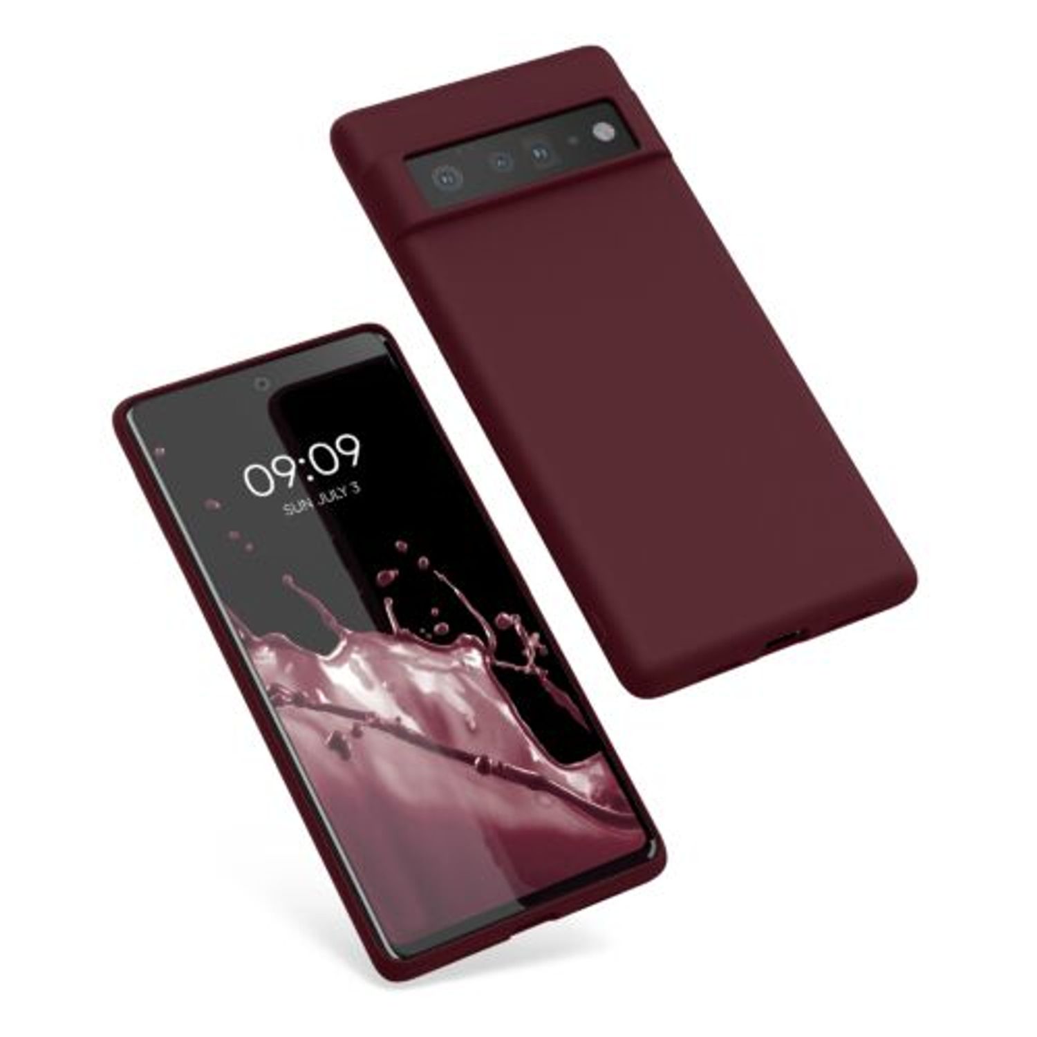Husa pentru Google Pixel 6 Pro, Silicon, Rosu, 55879.190, Kwmobile fotografia produsului View 2 L