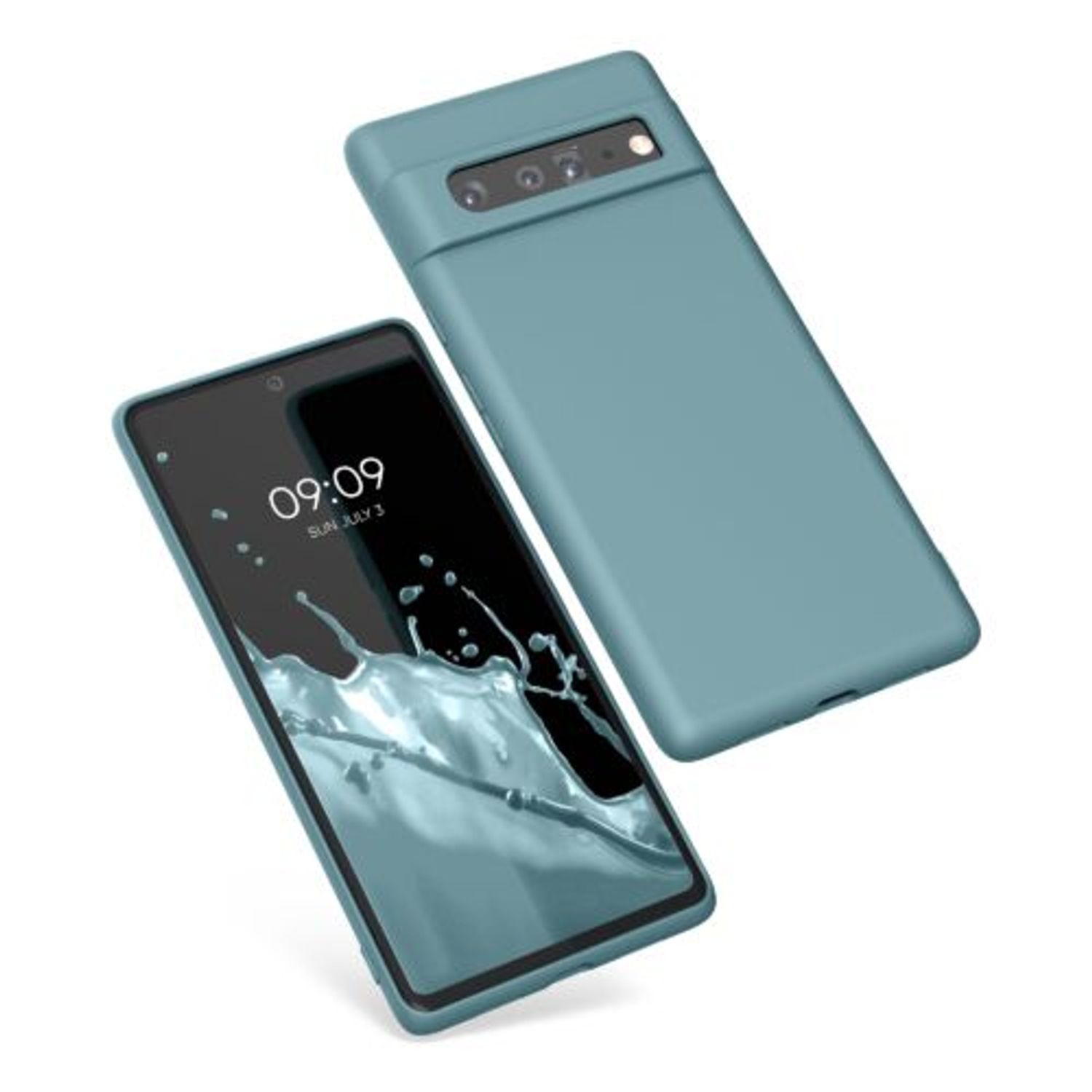 Husa pentru Google Pixel 6 Pro, Silicon, Verde, 55866.207, Kwmobile fotografia produsului View 5 L