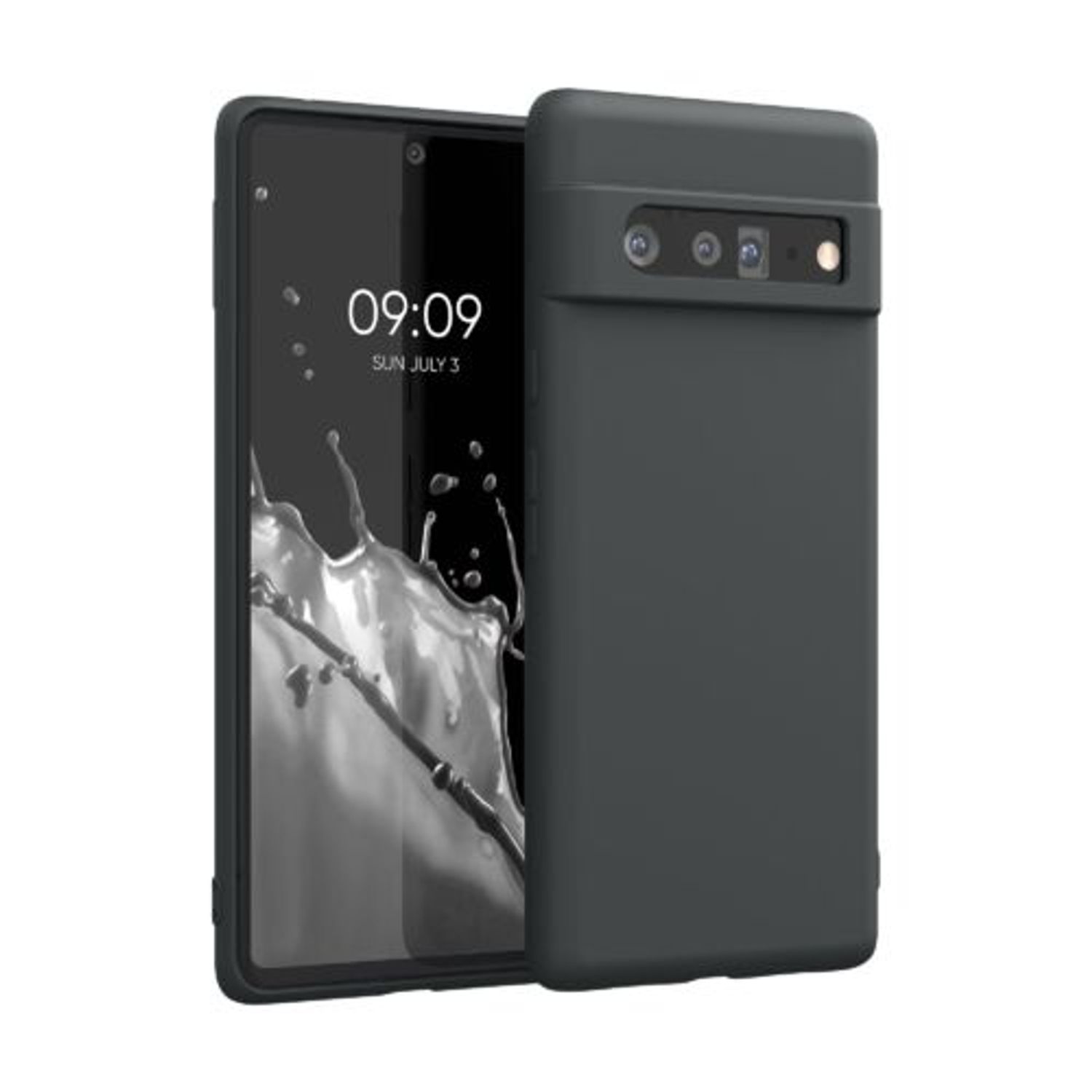 Husa pentru Google Pixel 6 Pro, Silicon, Gri, 55866.47, Kwmobile fotografia produsului