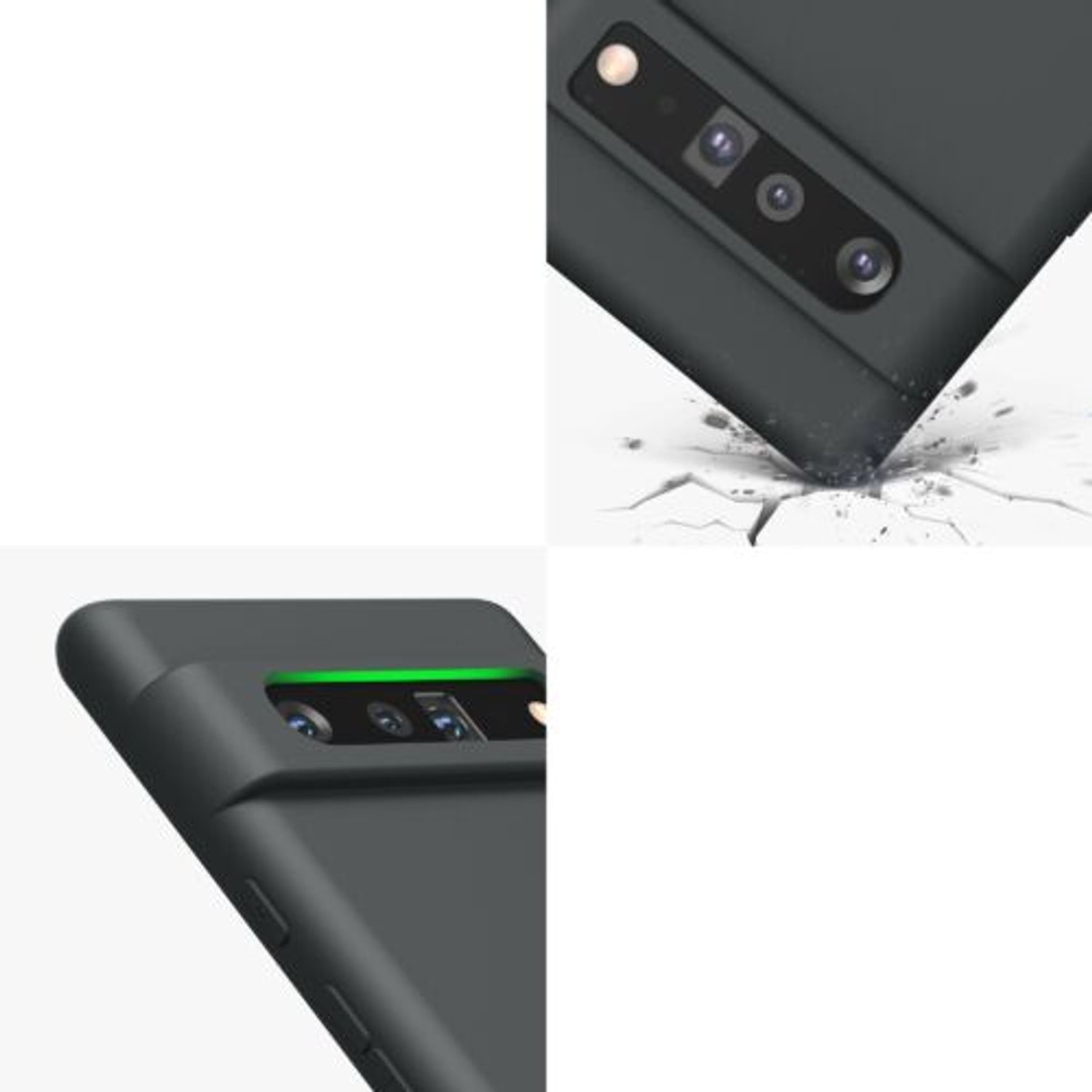 Husa pentru Google Pixel 6 Pro, Silicon, Gri, 55866.47, Kwmobile fotografia produsului View 10 L