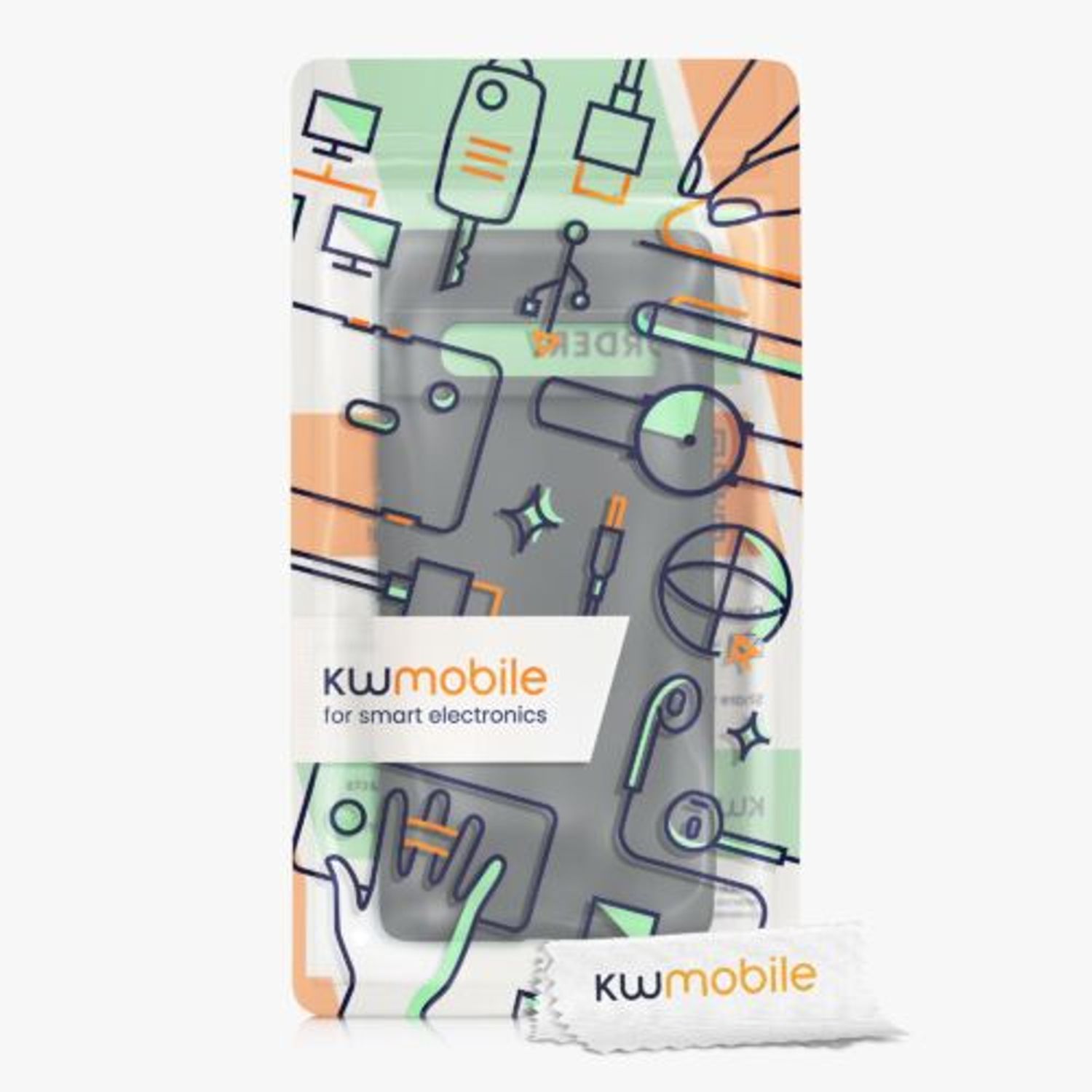 Husa pentru Google Pixel 6 Pro, Silicon, Gri, 55866.47, Kwmobile fotografia produsului View 11 L