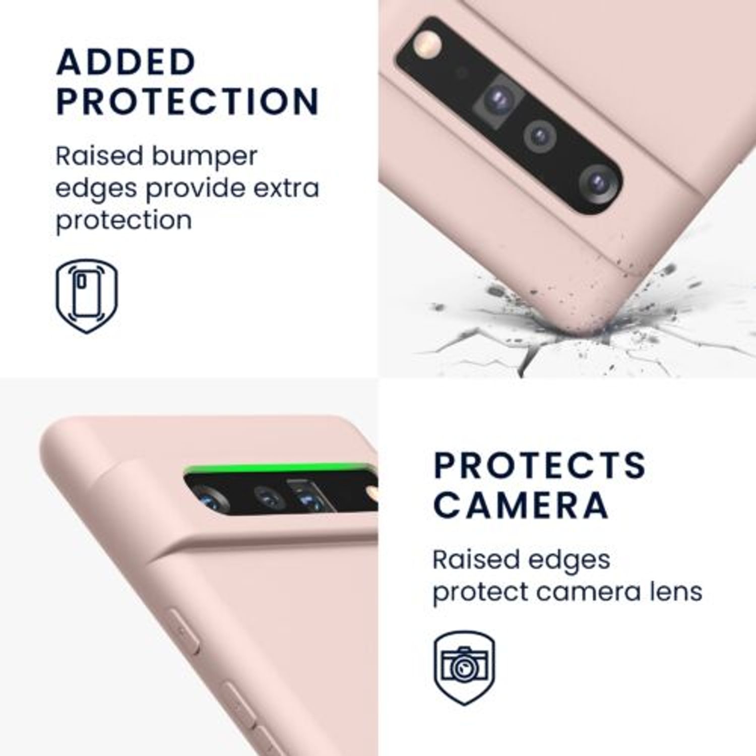 Husa pentru Google Pixel 6 Pro, Silicon, Roz, 55866.225, Kwmobile fotografia produsului View 6 L