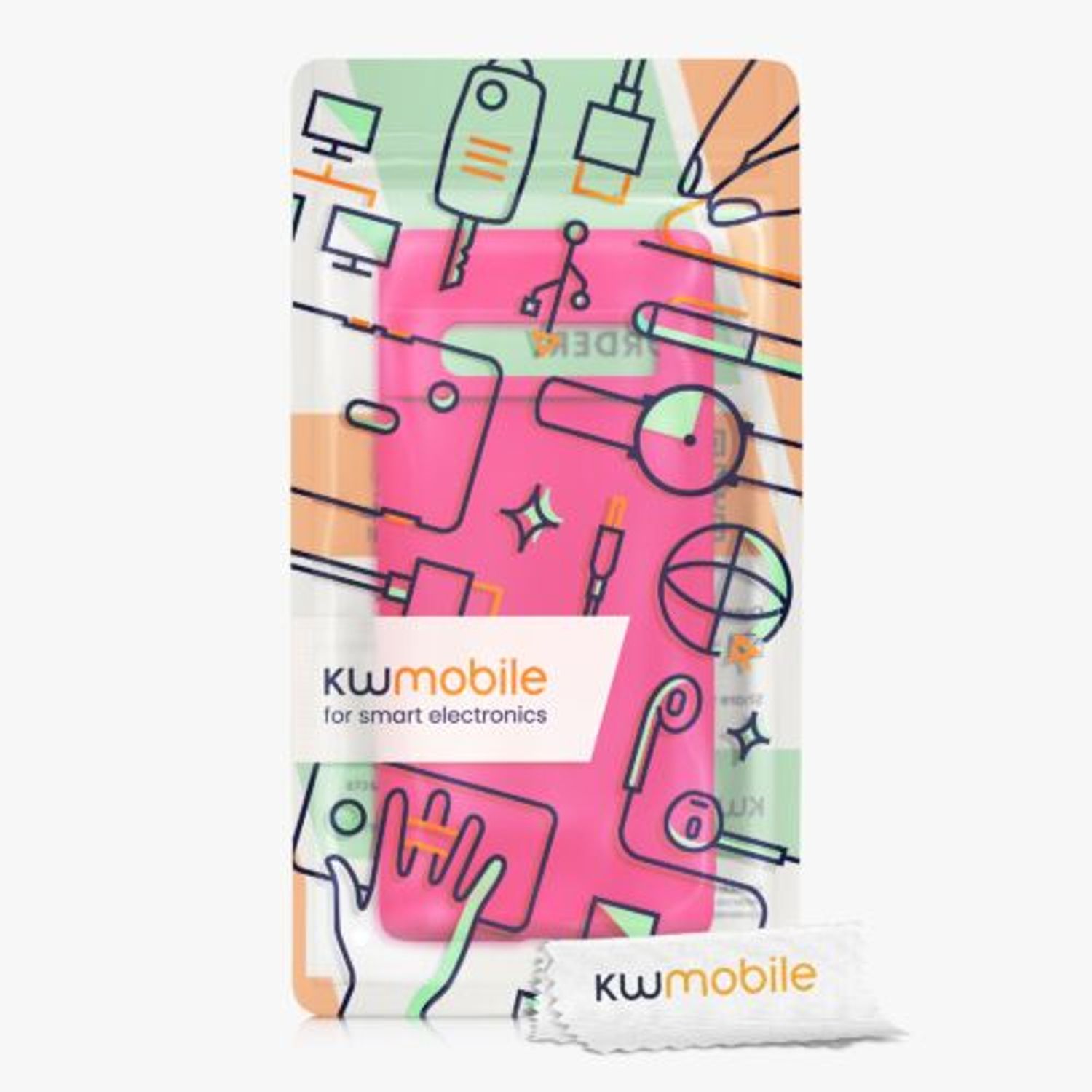 Husa pentru Google Pixel 6 Pro, Silicon, Roz, 55866.77, Kwmobile fotografia produsului View 8 L