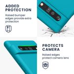 Husa pentru Google Pixel 6 Pro, Silicon, Albastru, 55866.223, Kwmobile fotografia produsului View 7 S