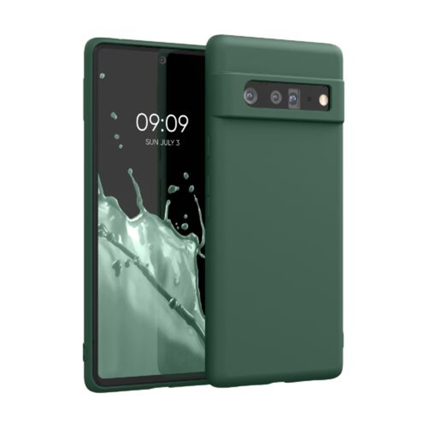 Husa pentru Google Pixel 6 Pro, Silicon, Verde, 55866.169, Kwmobile fotografia produsului