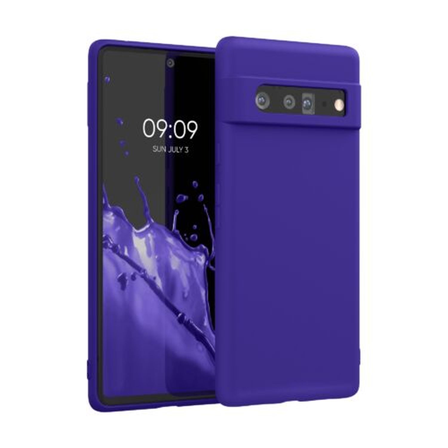 Husa pentru Google Pixel 6 Pro, Silicon, Albastru, 55866.226, Kwmobile fotografia produsului