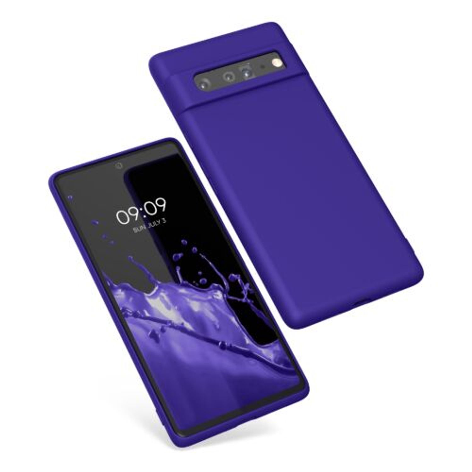Husa pentru Google Pixel 6 Pro, Silicon, Albastru, 55866.226, Kwmobile fotografia produsului View 2 L