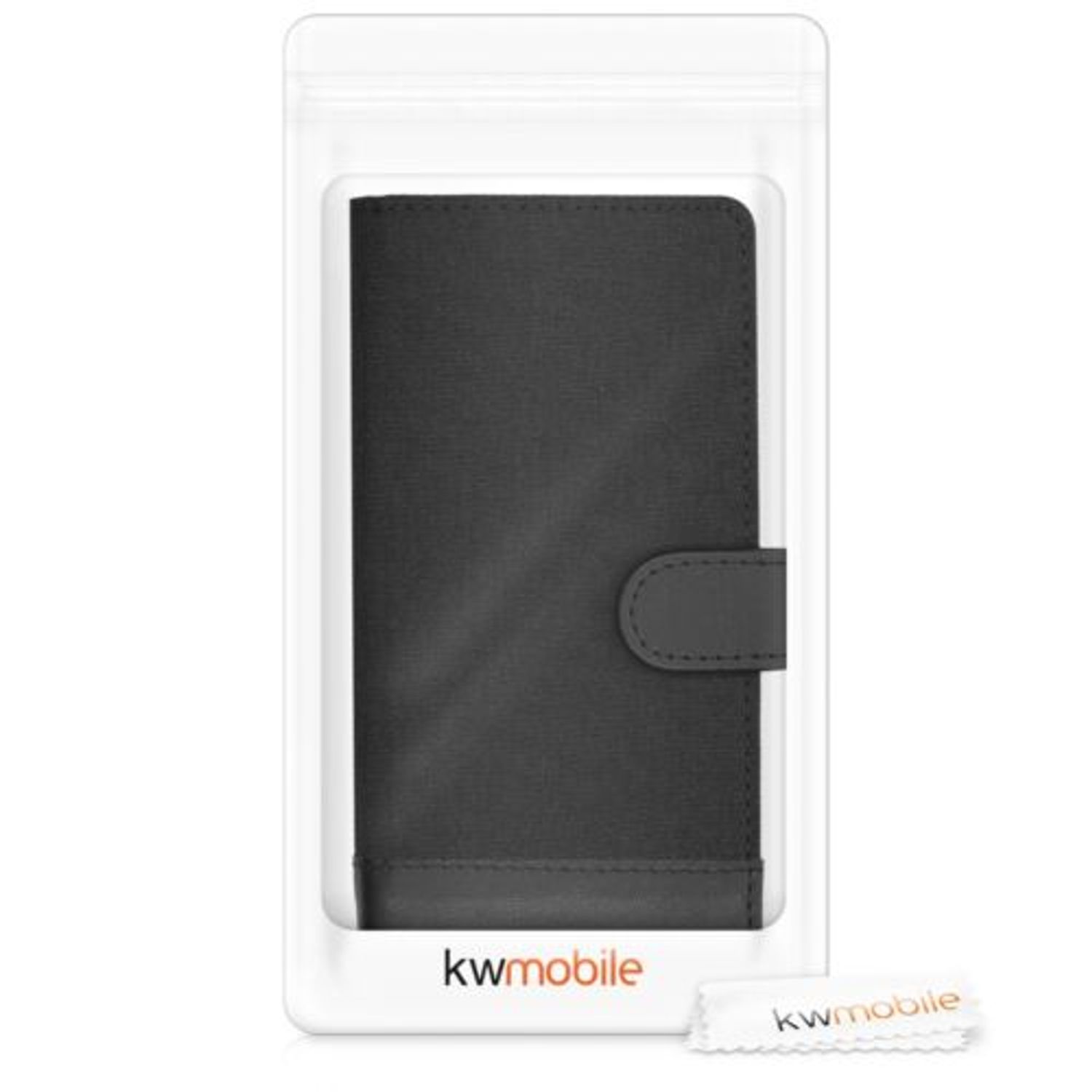 Husa pentru Motorola Edge Plus, Textil, Negru, 52832.01 fotografia produsului View 7 L