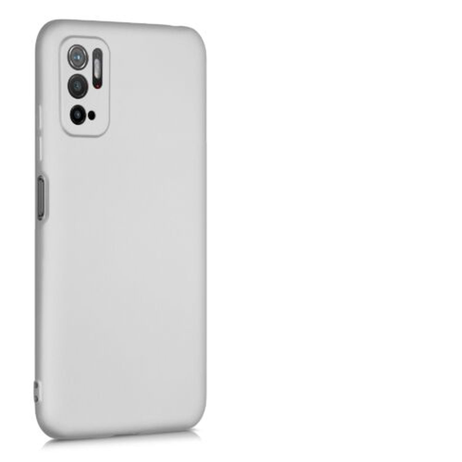 Husa pentru Xiaomi Poco M3 Pro (2021), Silicon, Silver, 55364.67, Kwmobile fotografia produsului View 8 L
