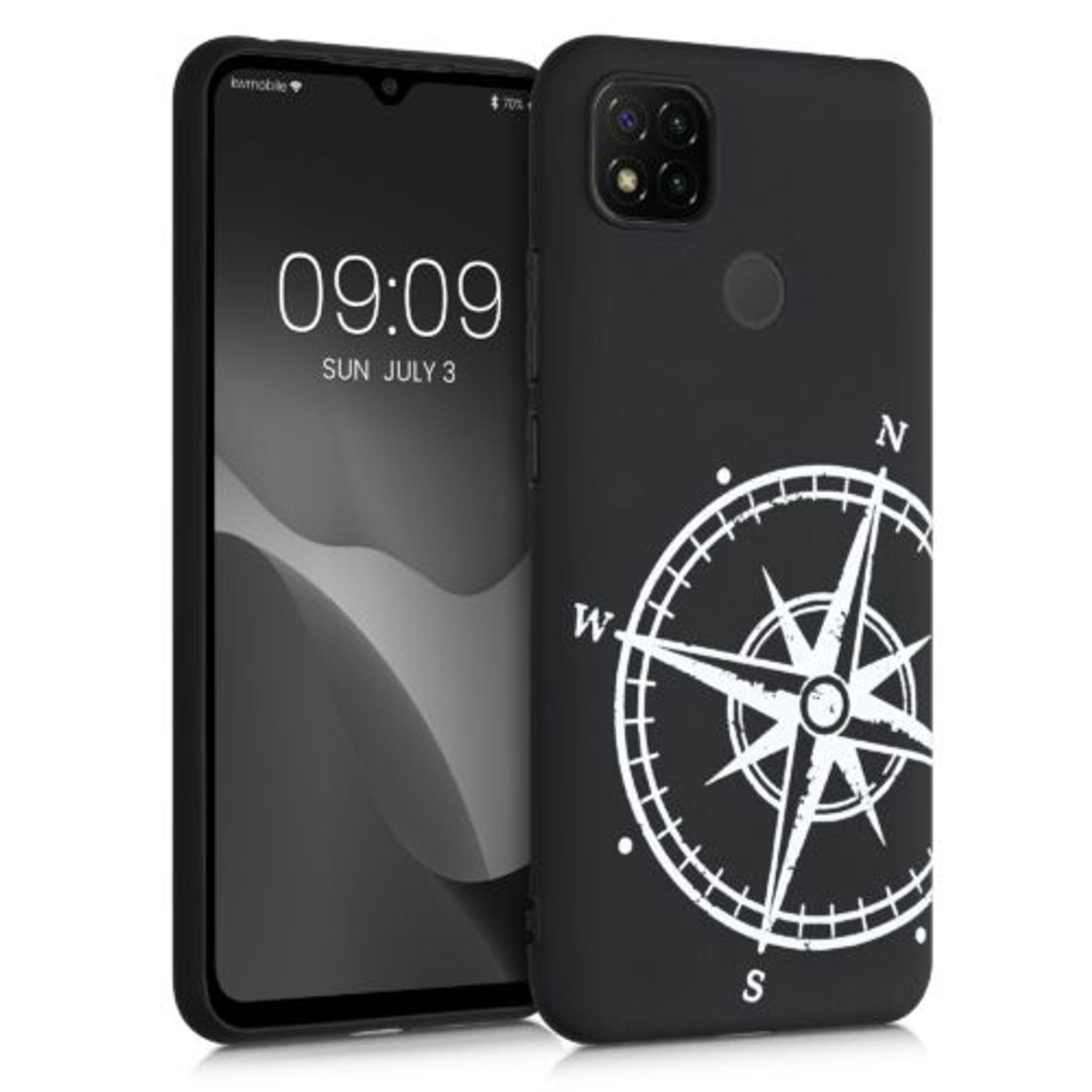 Husa pentru Xiaomi Redmi 9C, Silicon, Negru, 52851.04, Kwmobile fotografia produsului