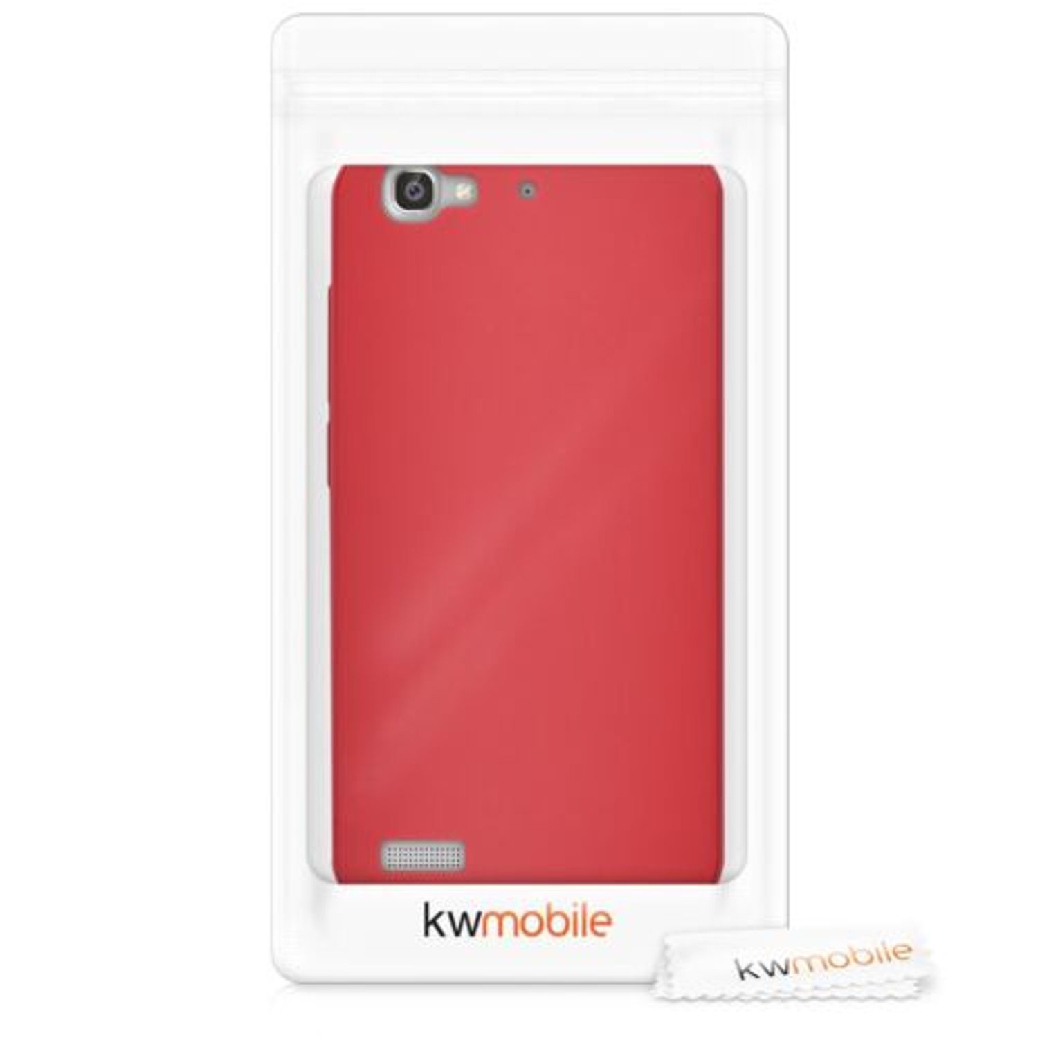 Husa pentru Huawei Enjoy 5s, Silicon, Rosu, 42247.51 fotografia produsului View 7 L