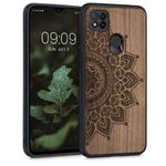 Husa pentru Xiaomi Redmi 9C, Lemn, Maro, 56789.01, Kwmobile fotografia produsului