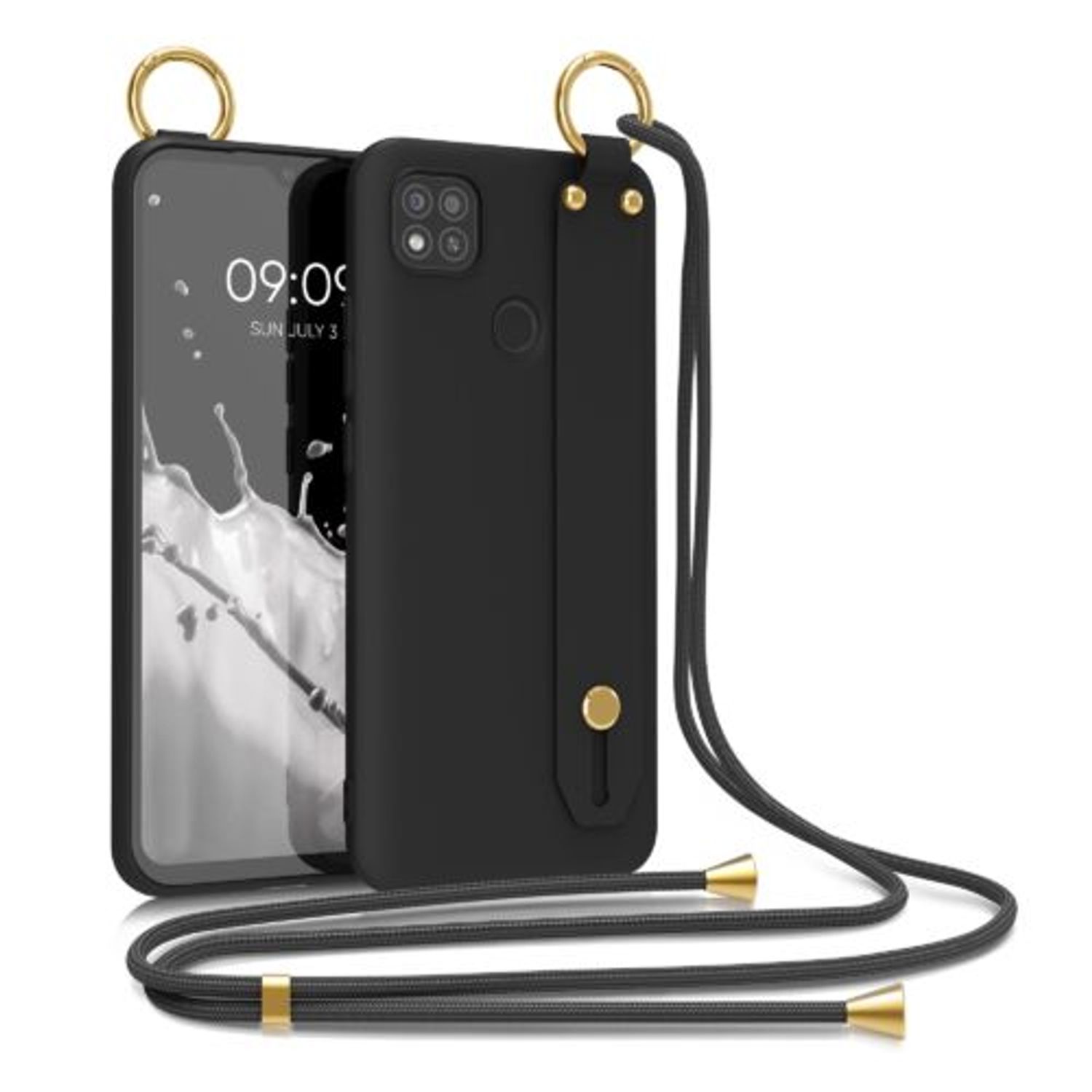 Husa pentru Xiaomi Redmi 9C, Silicon, Negru, 56482.01, Kwmobile fotografia produsului