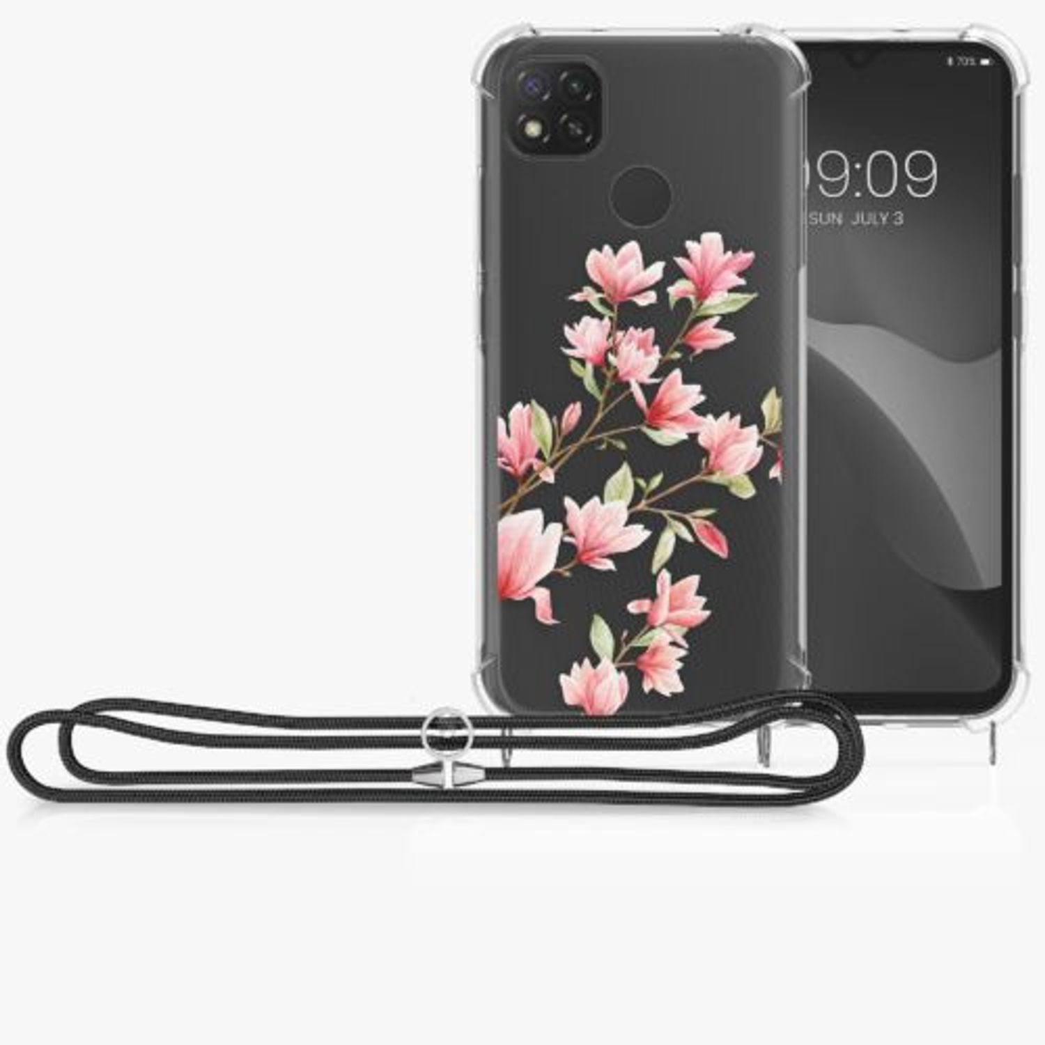 Husa pentru Xiaomi Redmi 9C, Silicon, Multicolor, 56528.02, Kwmobile fotografia produsului View 7 L