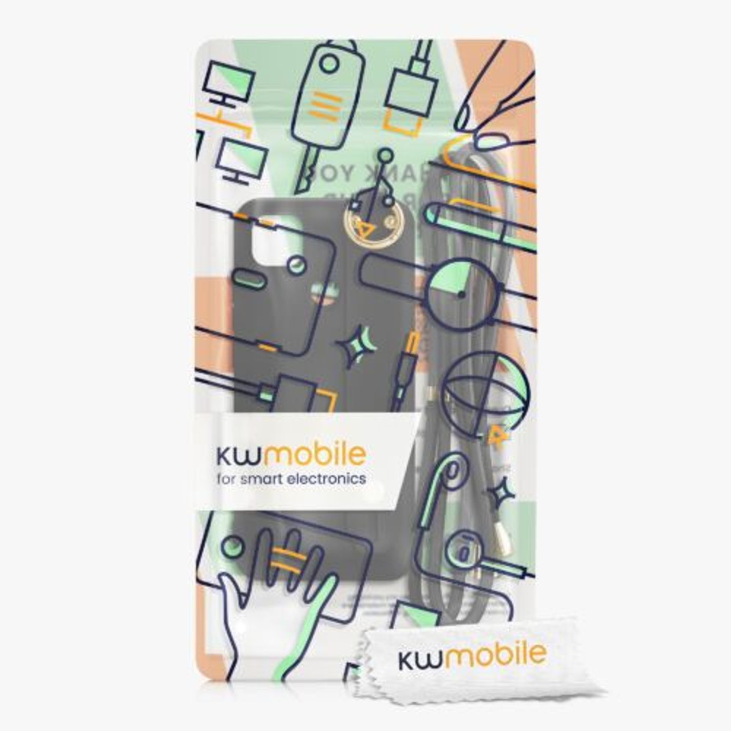 Husa pentru Xiaomi Redmi 9C, Silicon, Negru, 56482.01, Kwmobile fotografia produsului View 11 L