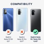 Husa pentru Xiaomi Redmi Note 10/Redmi Note 10S, Plastic, Albastru, 56501.17, Kwmobile fotografia produsului View 3 S