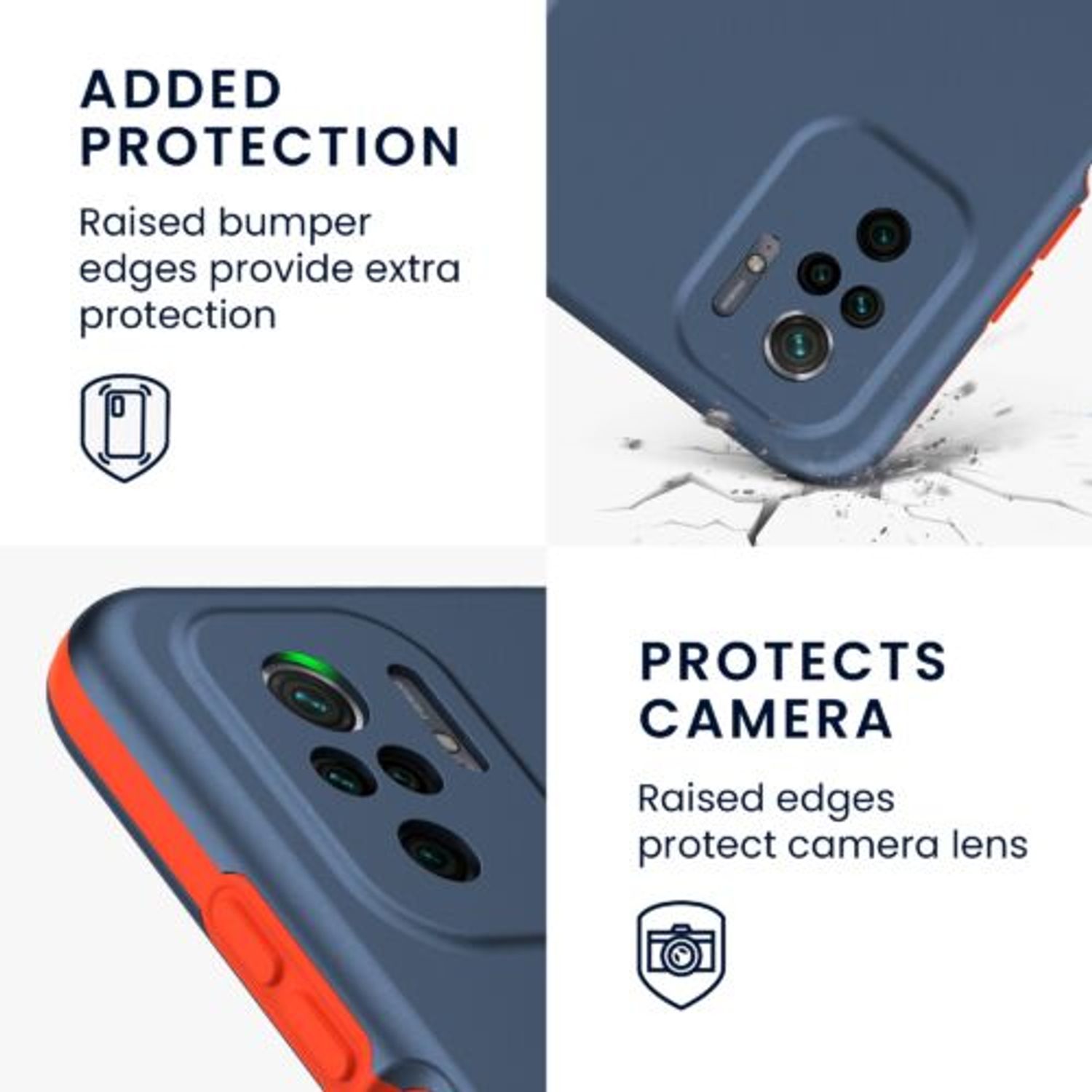 Husa pentru Xiaomi Redmi Note 10/Redmi Note 10S, Plastic, Albastru, 56501.17, Kwmobile fotografia produsului View 8 L