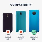 Husa Kwmobile pentru Nokia 1.4, Silicon, Mov, 54468.108 fotografia produsului View 4 S