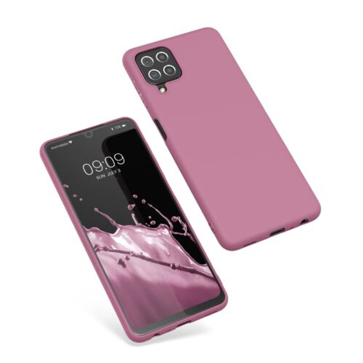 Husa Kwmobile pentru Samsung Galaxy A22, Silicon, Violet, 55493.167 fotografia produsului