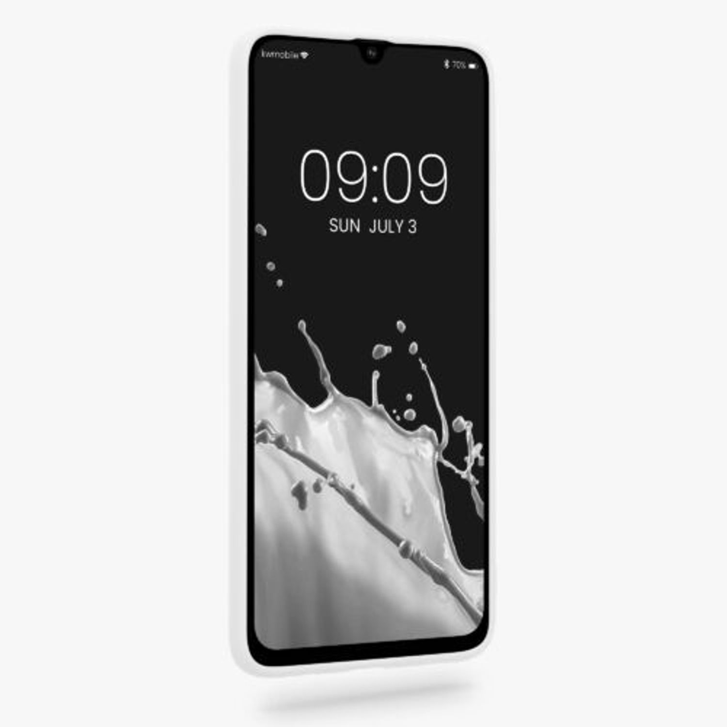 Husa Kwmobile pentru Samsung Galaxy A70, Silicon, Alb, 48427.48 fotografia produsului View 2 L